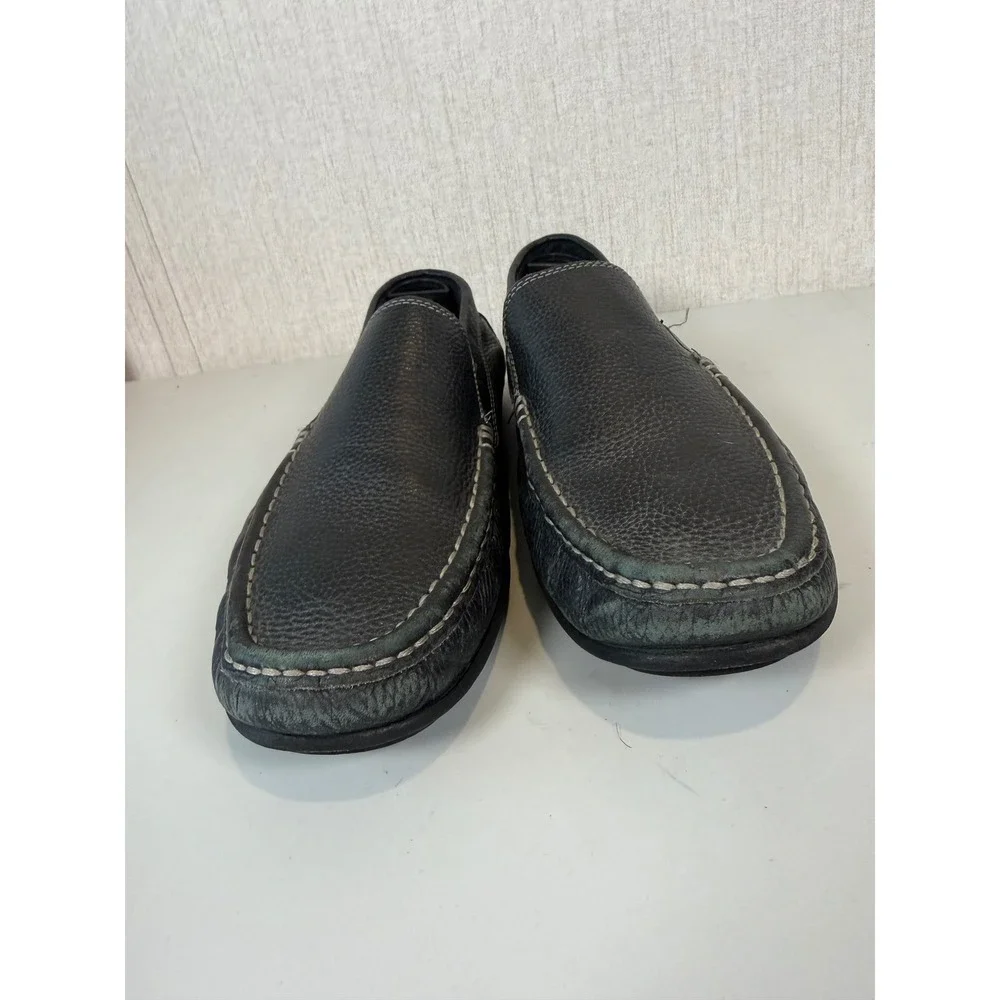 G.H‎ Bass & Co Connor Size 8M Loafer Black Brazil Leather Shoes